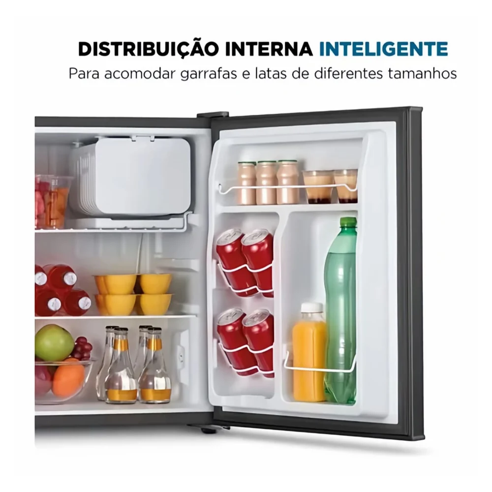 Mondial Frigobar 73 Litros FGB-01-B80 Porta Reversível Preto com 7 Níveis de Temperatura e Prateleira de Vidro Temperado - 2